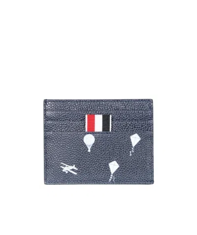 THOM BROWNE GRAPHIC-PRINT GRAINED CARDHOLDER