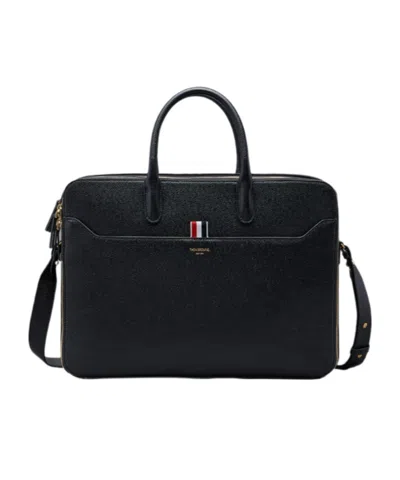 THOM BROWNE THOM BROWNE DOUBLE COMPARTMENT BUSINESS BAG
