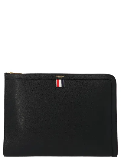THOM BROWNE GUSSET FOLIO DOCUMENT HOLDER