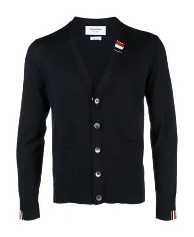 THOM BROWNE THOM BROWNE BUTTON-UP KNITTED CARDIGAN