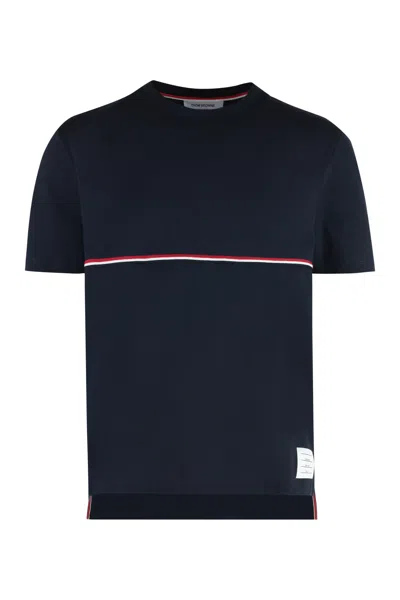 THOM BROWNE LOGO COTTON T-SHIRT