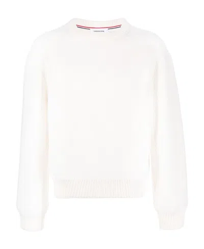 THOM BROWNE THOM BROWNE RWB STRIPED CREWNECK SWEATER