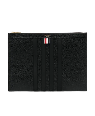 THOM BROWNE THOM BROWNE LOGO STAMP CLUTCH BAG