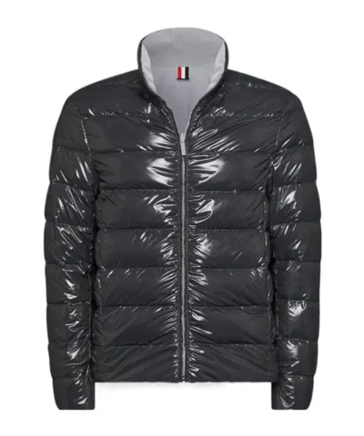 THOM BROWNE REVERSIBLE ZIP-UP PUFFER JACKET