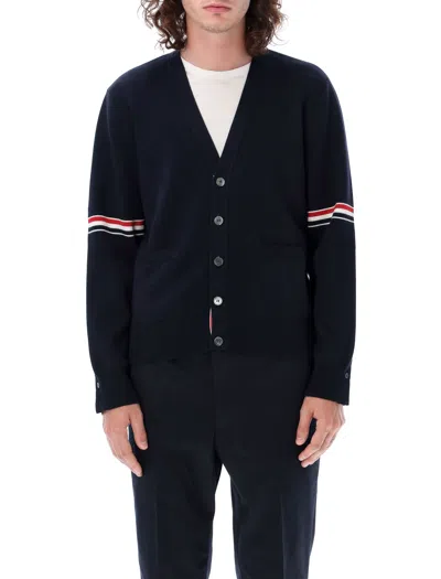 THOM BROWNE MILANO STITCH V-NECK CARDIGAN