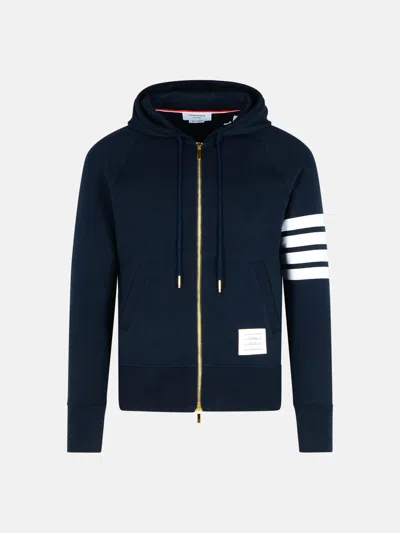 THOM BROWNE NAVY COTTON SWEATSHIRT