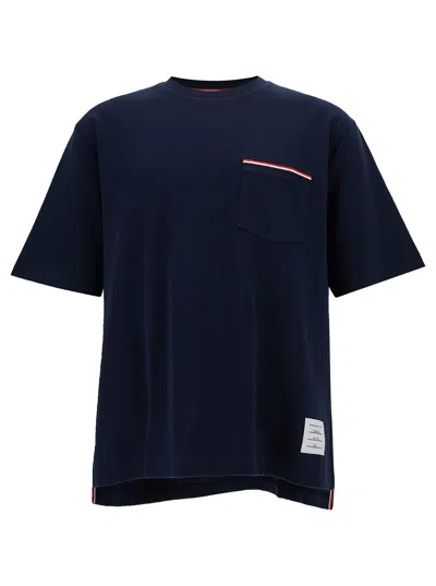 THOM BROWNE OVERSIZED S/S POCKET TEE