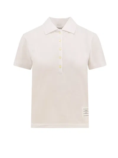 THOM BROWNE POLO IN PIQUÉ DI COTONE