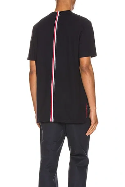 THOM BROWNE RELAXED STRIPE TEE