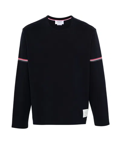 THOM BROWNE THOM BROWNE RWB STRIPE CREWNECK T-SHIRT