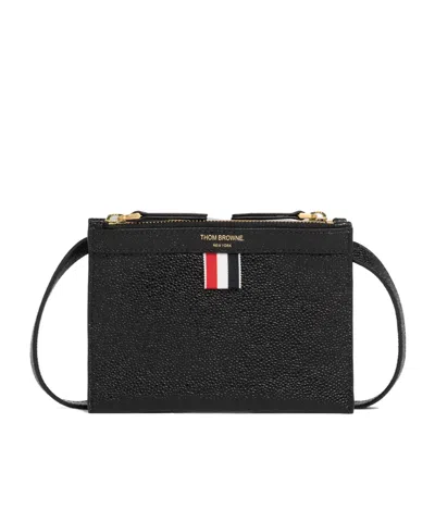 THOM BROWNE THOM BROWNE RWB TAB ZIPPED CROSSBODY BAG