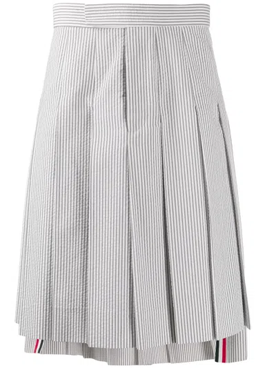 THOM BROWNE SEERSUCKER CLASSIC RISE SKIRT
