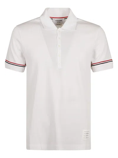 THOM BROWNE SHORT-SLEEVED POLO SHIRT