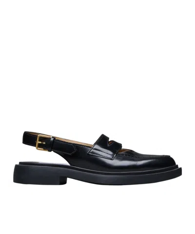 THOM BROWNE THOM BROWNE CUT OUT DETAILED SLINGBACK PENNY LOAFERS