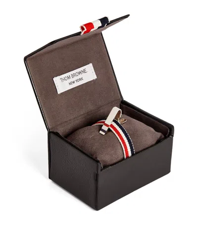 THOM BROWNE STERLING SILVER SHORT TIE CLIP