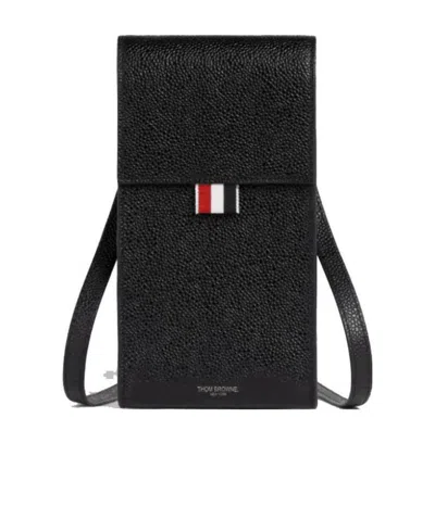THOM BROWNE THOM BROWNE FOLOVER-TOP STRAPPED PHONE HOLDER