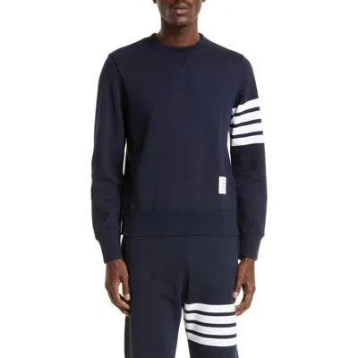 THOM BROWNE THOM BROWNE STRIPE SLEEVE SWEATSHIRT