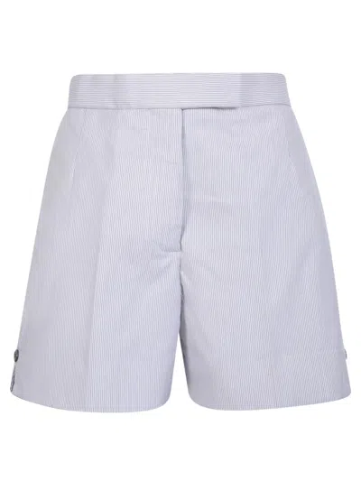 THOM BROWNE STRIPED HIGH WAIST SHORTS
