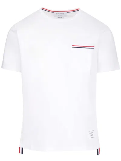 THOM BROWNE T-SHIRT WITH POCKET