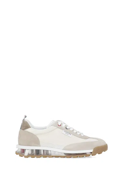 THOM BROWNE TECH RUNNER LEATHER SNEAKERS