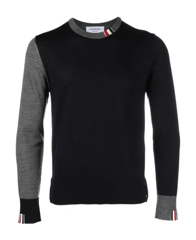 THOM BROWNE THOM BROWNE RWB PANELLED SWEATER
