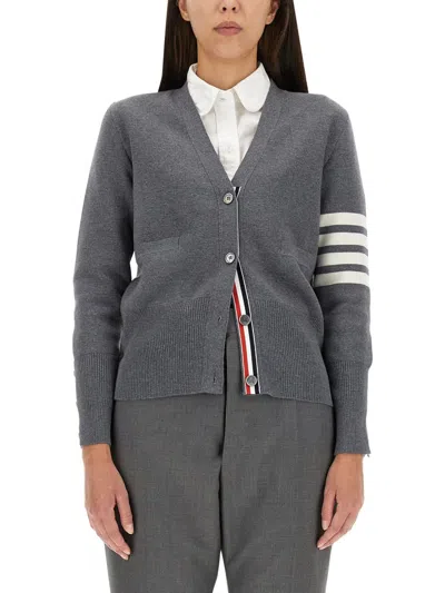 THOM BROWNE V-NECK CARDIGAN
