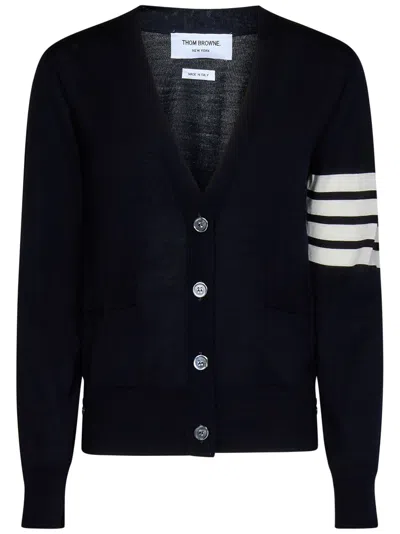 THOM BROWNE VIRGIN WOOL CARDIGAN