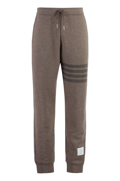 THOM BROWNE VIRGIN WOOL TRACK PANTS