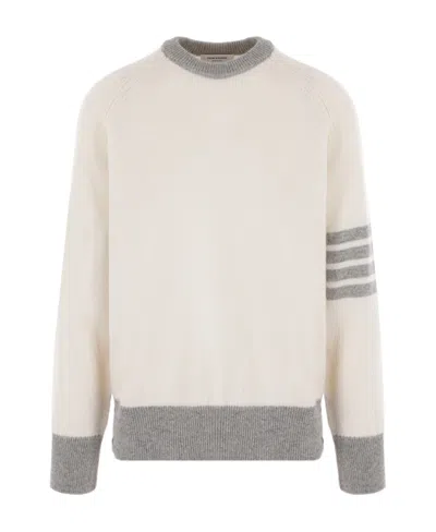THOM BROWNE THOM BROWNE CREWNECK KNITTED JUMPER