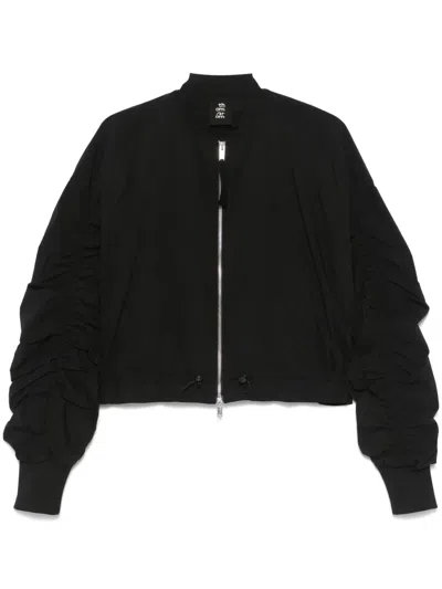 THOM KROM RUCHED BOMBER JACKET