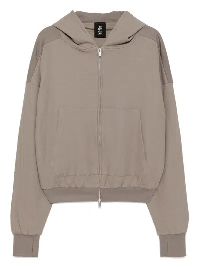 THOM KROM WAFFLE-EFFECT HOODIE