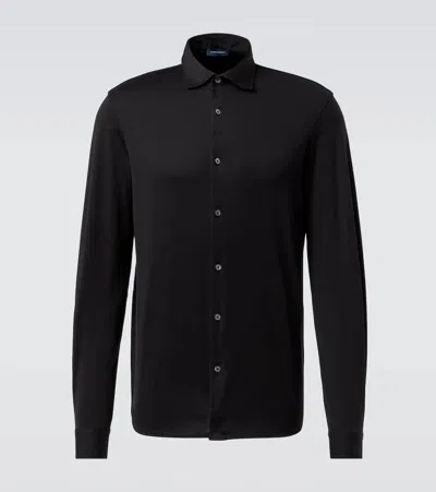 THOM SWEENEY COTTON JERSEY SHIRT