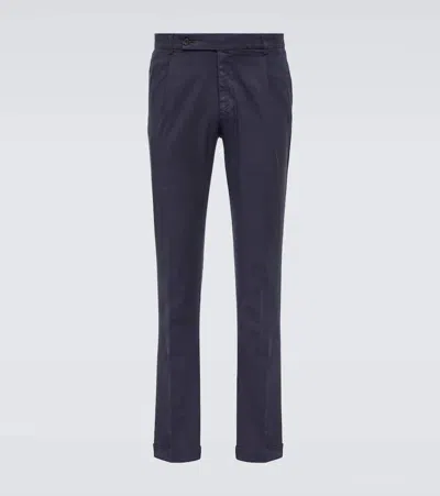 THOM SWEENEY MID-RISE SLIM CHINOS