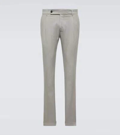 THOM SWEENEY MID-RISE SLIM CHINOS