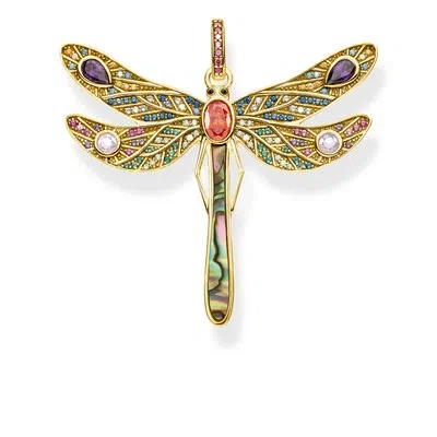 THOMAS SABO THOMAS SABO PE827-316-7 ANHÄNGER DAMEN LIBELLE SILBER VERGOLDET °NEU°