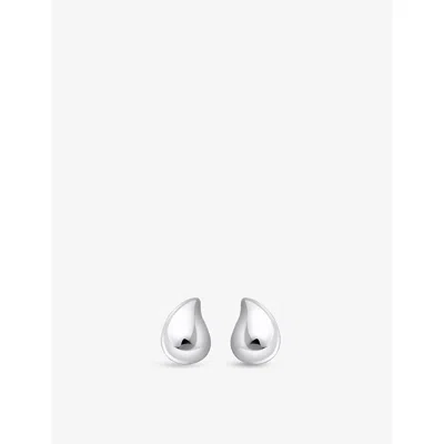 THOMAS SABO WOMENS ORGANIC DROP-SHAPE 925 STERLING SILVER STUD EARRINGS