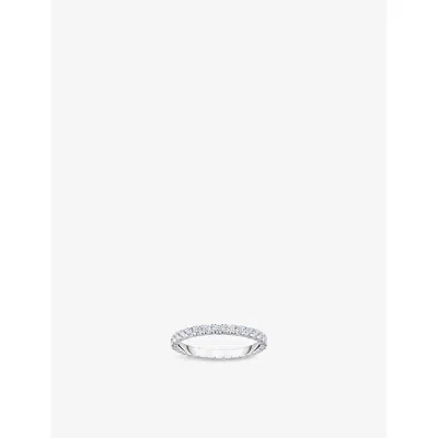 THOMAS SABO WOMENS WHITE DELICATE STERLING-SILVER AND CUBIC ZIRCONIA RING