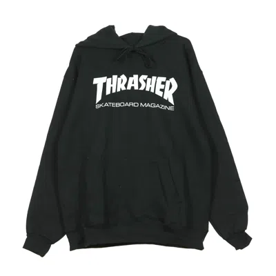 THRASHER SKATEMAG HOOD MEN'S SWEATSHIRT BLACK/WHITE