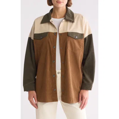 THREAD & SUPPLY THREAD & SUPPLY COLORBLOCK CORDUROY SHACKET