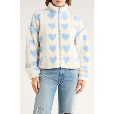 THREAD & SUPPLY THREAD & SUPPLY PRINTED FAUX SHEARLING JACKET