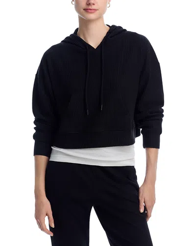 THRIVE SOCIETE BRUSHED RIB CROP HOODIE - EXCLUSIVE