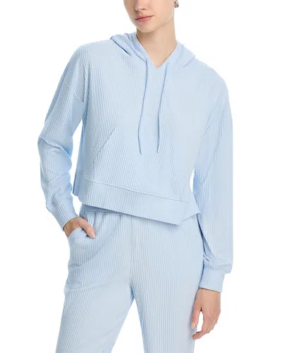 THRIVE SOCIETE BRUSHED RIB CROP HOODIE - EXCLUSIVE