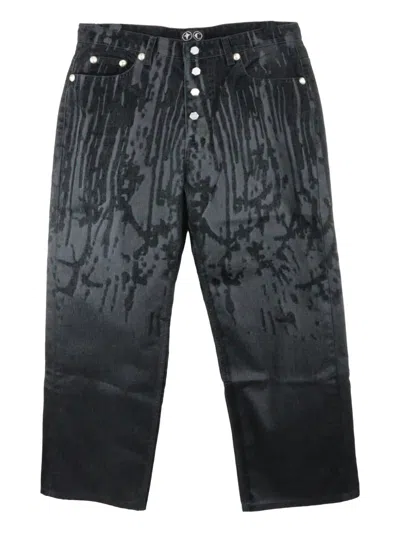 THUG CLUB LASER-CUT JEANS