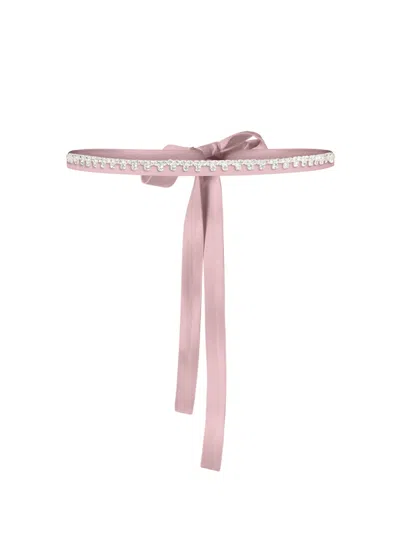 TIA DORRAINE WOMEN'S CRYSTAL-EMBELLISHED BELT - SOFT PINK