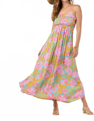 TIARE HAWAII PEARL MAXI DRESS IN HONDURAS TURQUOISE