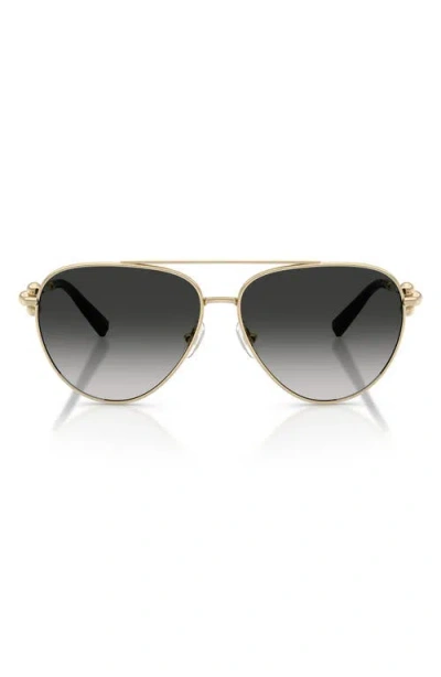 TIFFANY & CO TIFFANY & CO. 59MM GRADIENT PILOT SUNGLASSES