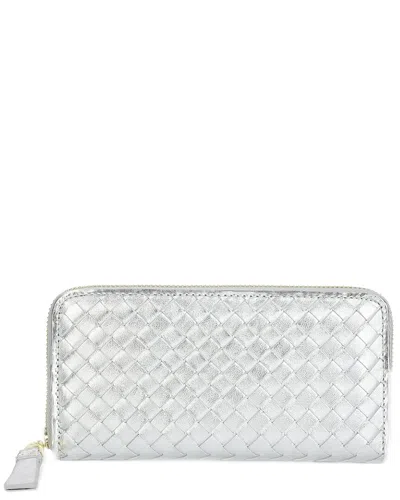 TIFFANY & FRED PARIS TIFFANY & FRED PARIS HAND-WOVEN LEATHER LONG WALLET