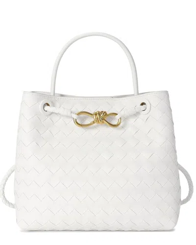 TIFFANY & FRED PARIS TIFFANY & FRED PARIS WOVEN LEATHER TOP-HANDLE SHOULDER BAG