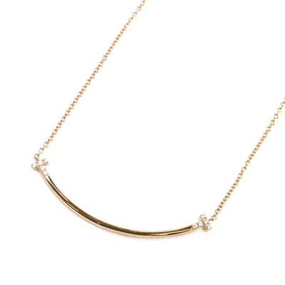 TIFFANY & CO SMILE PINK GOLD (18K) NECKLACE (PRE-OWNED)