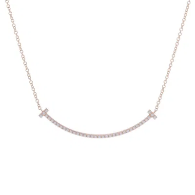 TIFFANY & CO T PINK (18K) NECKLACE (PRE-OWNED)